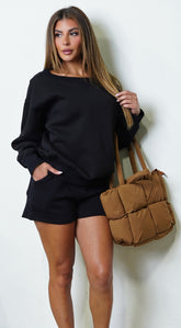 Anastacia Lounge Set - Black